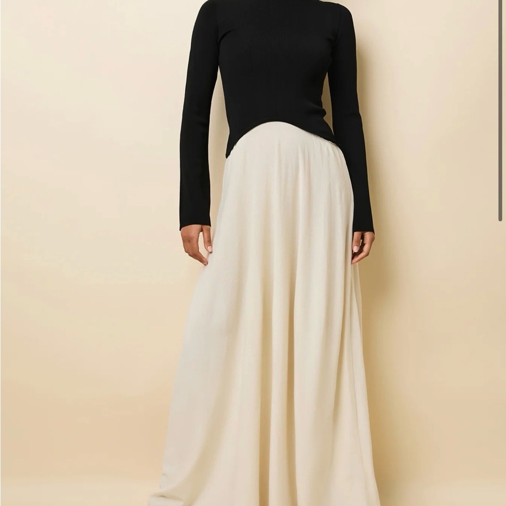 Soglio Dress Ecru / noir